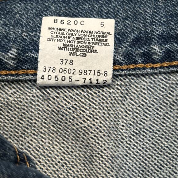 Vintage Levi's 505 Regular Fit Straight Leg 40x32 NOS Red Tab Medium Blue NWT - Picture 7 of 11